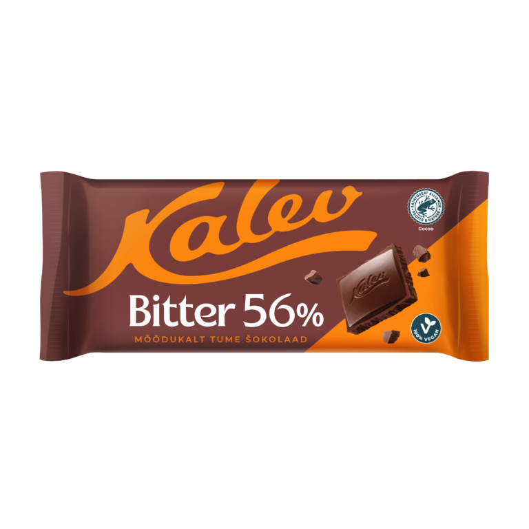 Kalev Bitter 56% moderately dark chocolate 100g