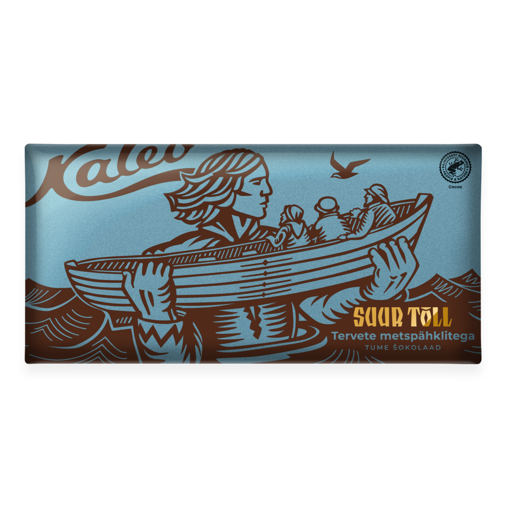 Kalev Suur Tõll dark chocolate with whole hazelnuts 300g - Orkla pood