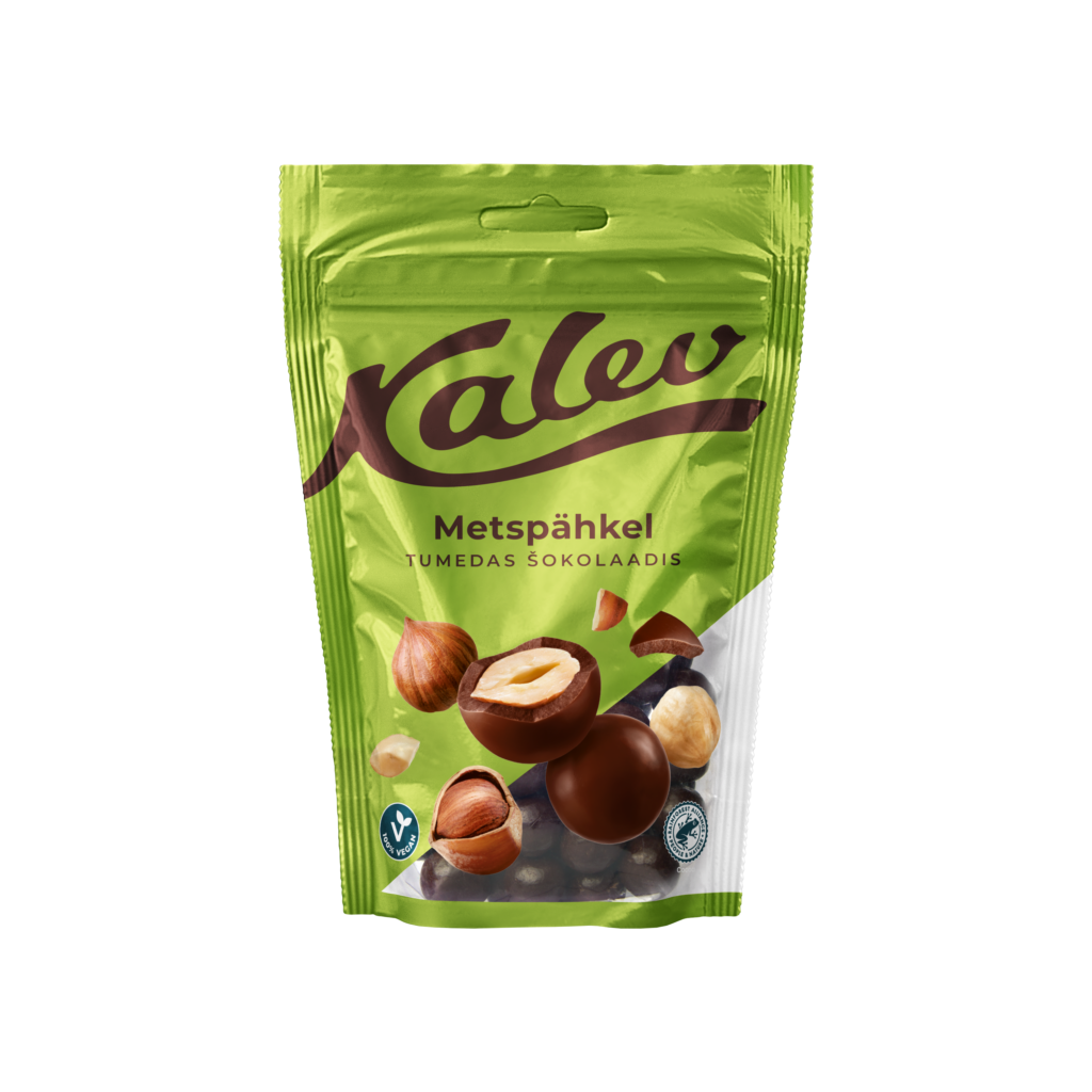 Kalev Dark Chocolate Coated Hazelnut 140g Orkla Pood Kalev Dark Chocolate Coated Hazelnut 140g Orkla Pood