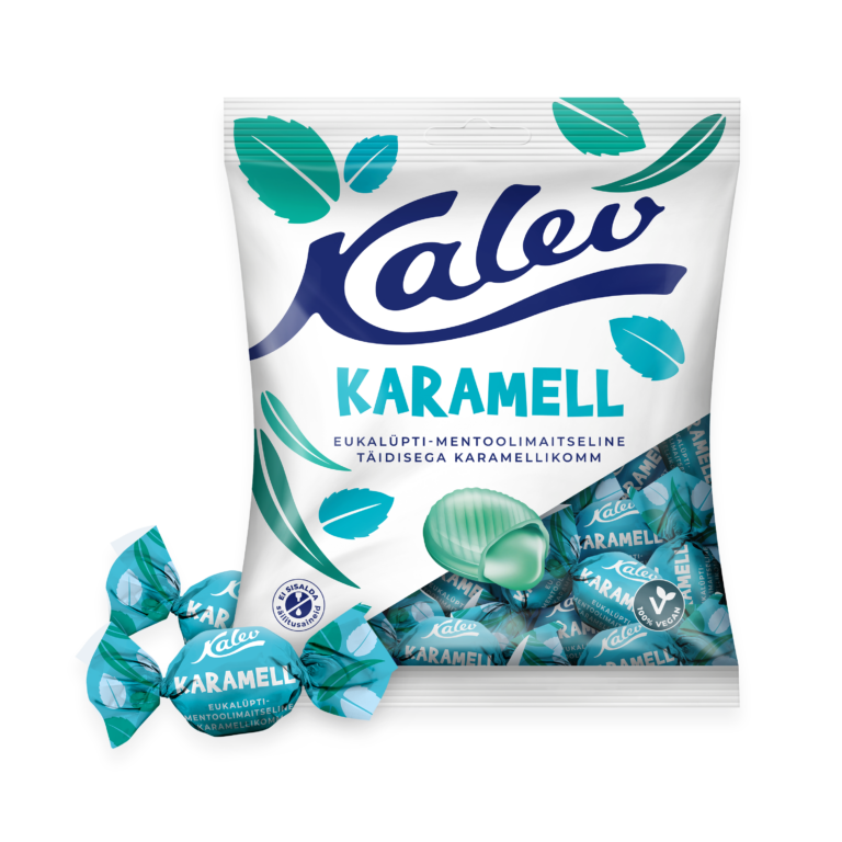 Kalev карамель c начинкой с эвкалипто-ментоловым вкусом 120г — изображение 72