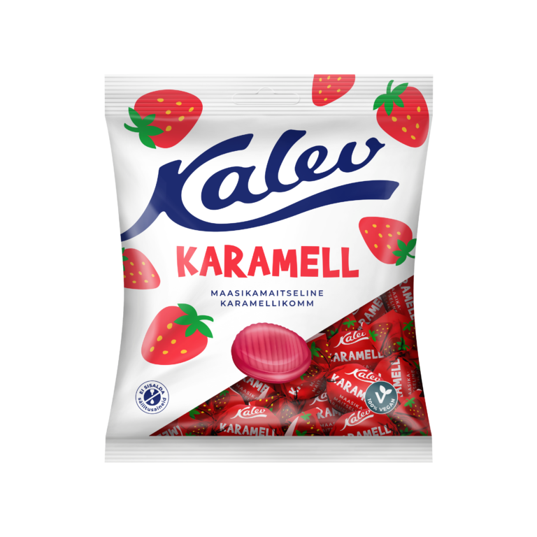 Kalev maasikamaitseline karamell 120g