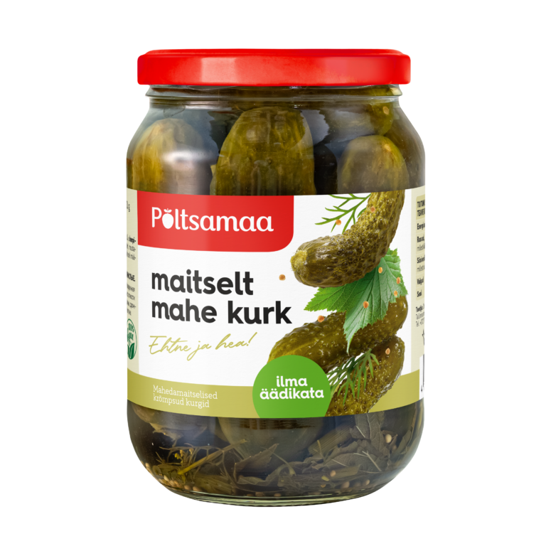 Põltsamaa Mild Cucumbers 680g