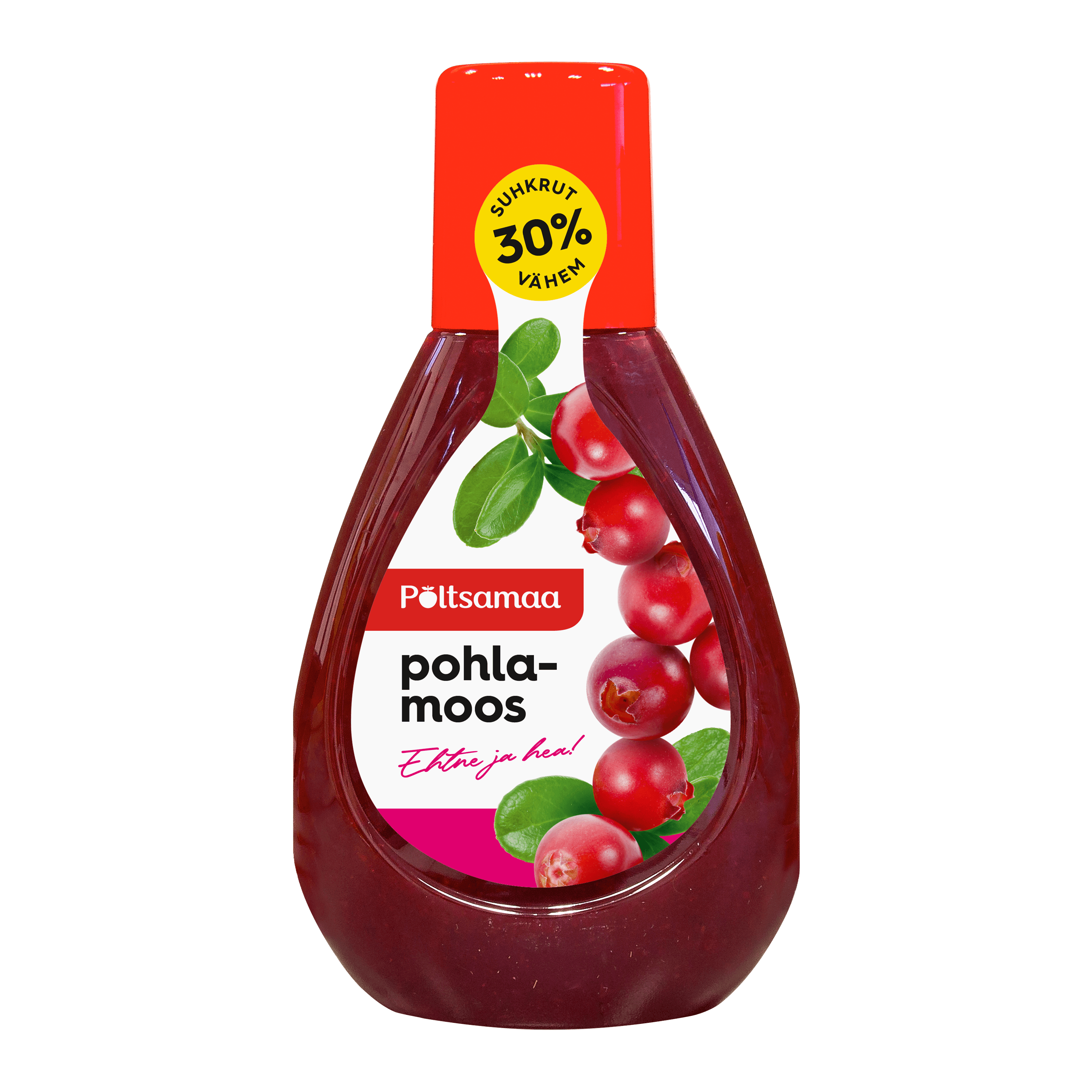 Брусничное варенье в бутылке Põltsamaa 385г