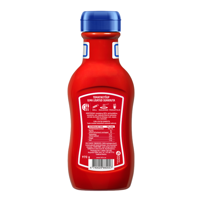 Felix Tomatiketšup ilma lisatud suhkruta 970g - Image 2