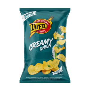 Taffel classic cut potato chips with sour cream and onion flavour 180g