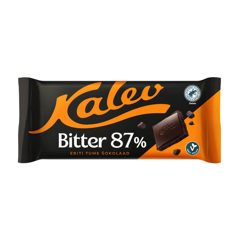 Kalev Bitter 87% very dark chocolate 100g