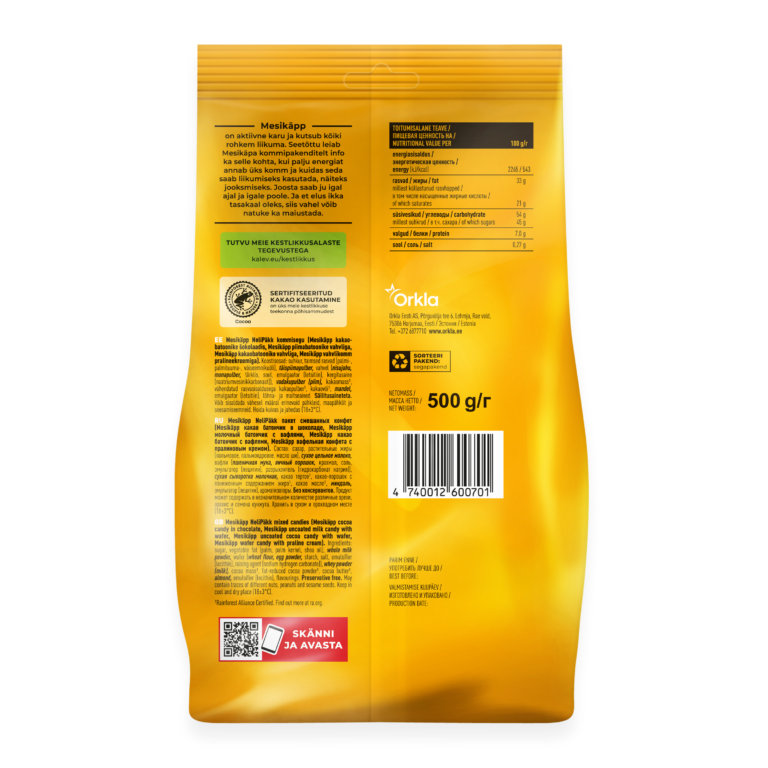Mesikäpp NeliPäkk mixed candies  500g - Image 2