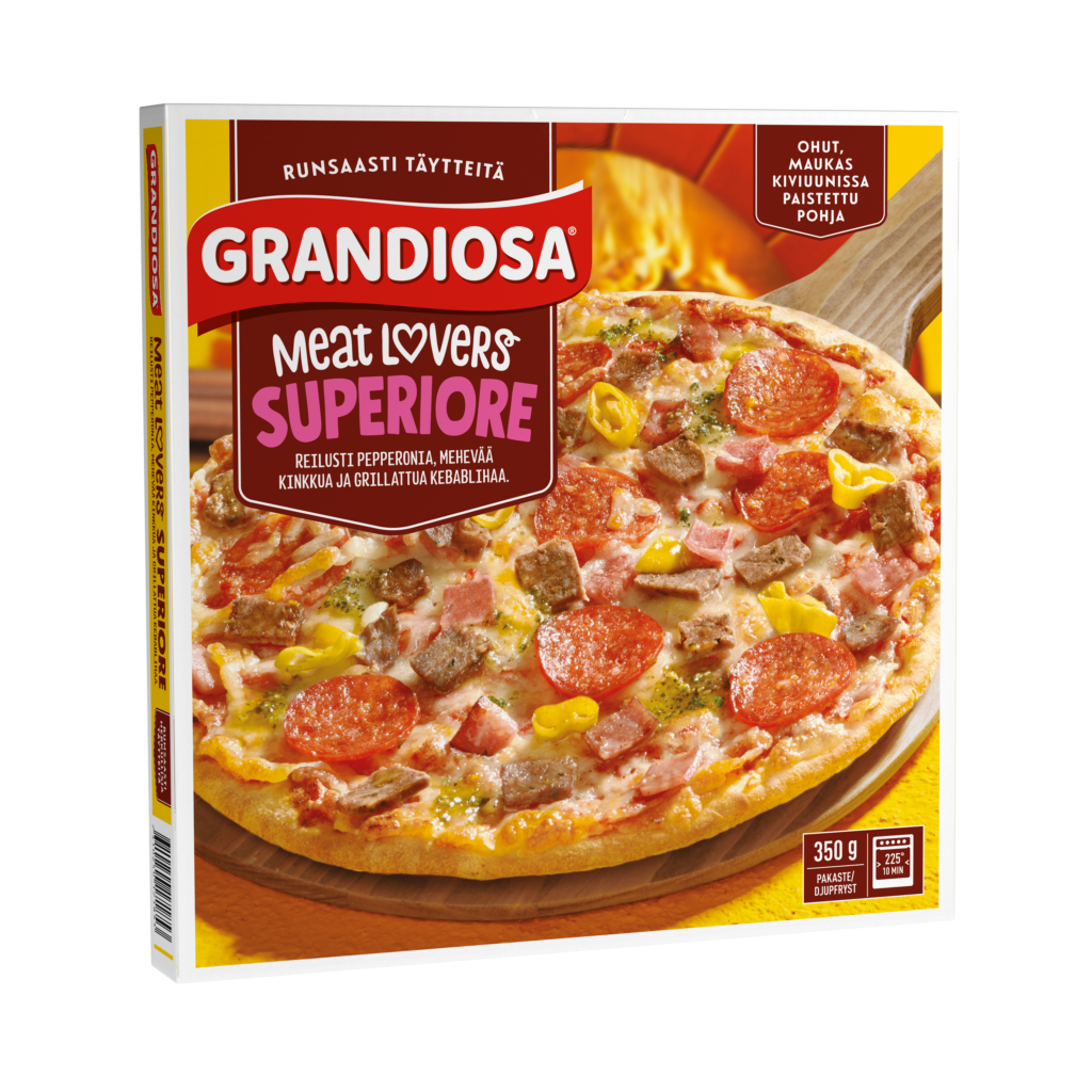 Grandiosa Superiore for Meat Lovers kiviahjupitsa 350g - Orkla pood