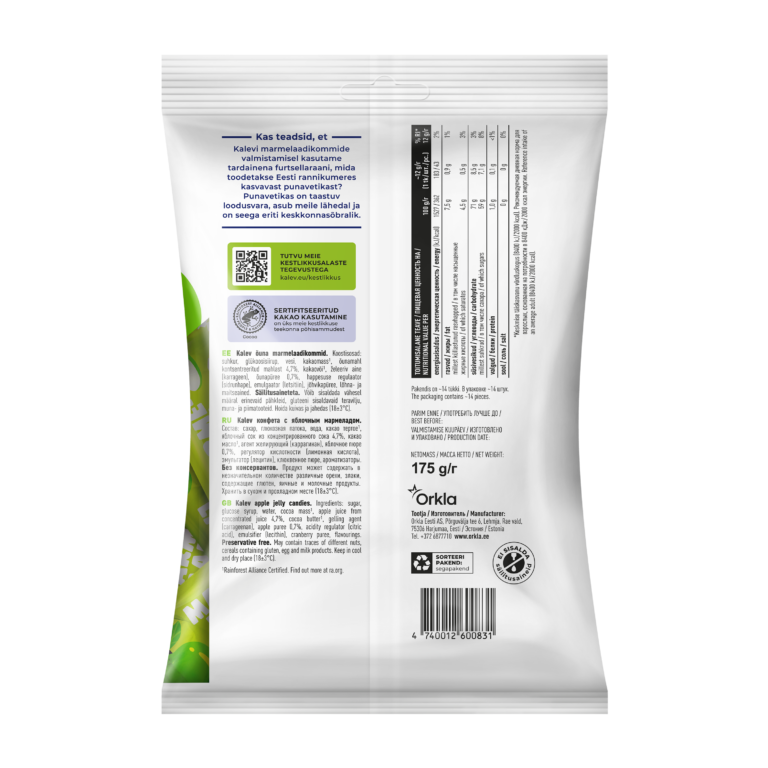 Kalev õuna marmelaadikommid 175g - Image 3