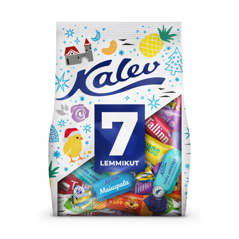 Kalev „7 lemmikut“ пакет смешанных конфет 700г
