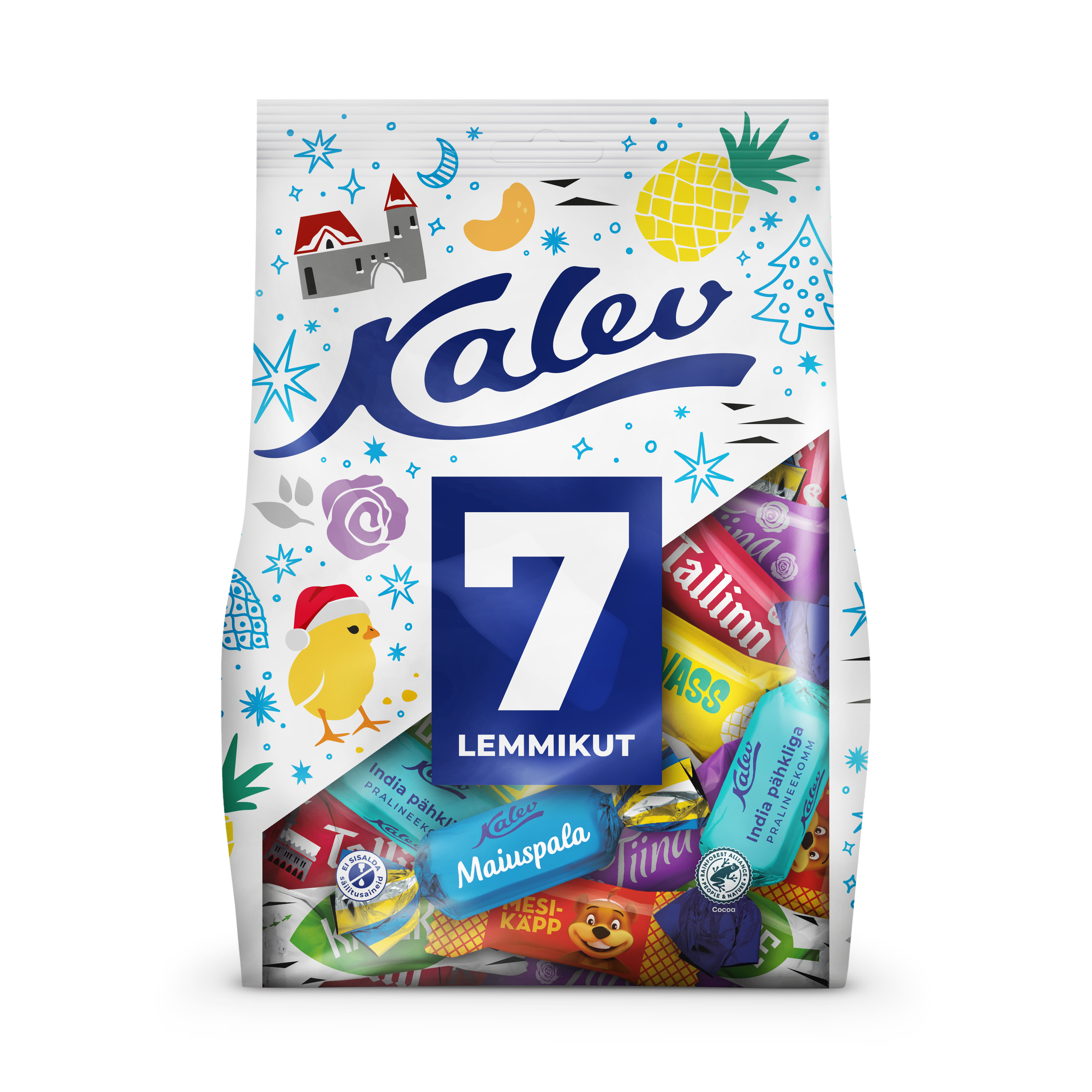 Kalev 7 lemmikut kommisegu 700g