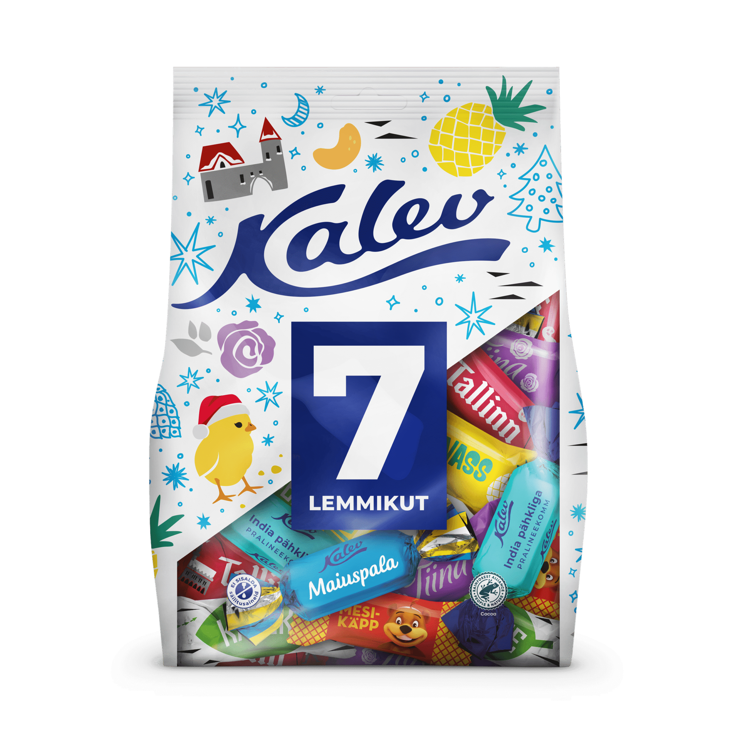 Kalev „7 lemmikut“ mixed candies 700g