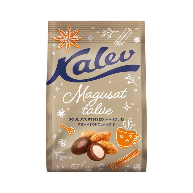 Kalev миндаль с рождественскими пряностями в молочном шоколаде 110г