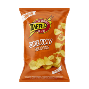Taffel Cheddar cheese flavored potato chips 180g