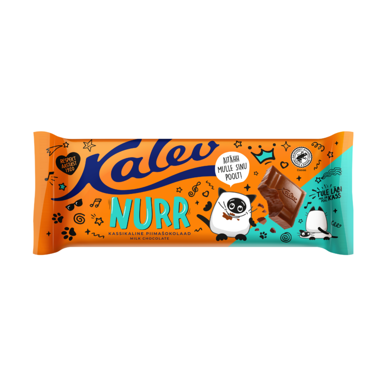 Kalev Nurr kassikaline piimašokolaad 190g