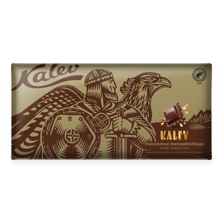 Kalev темный шоколад с дробленым лесным орехом 270г