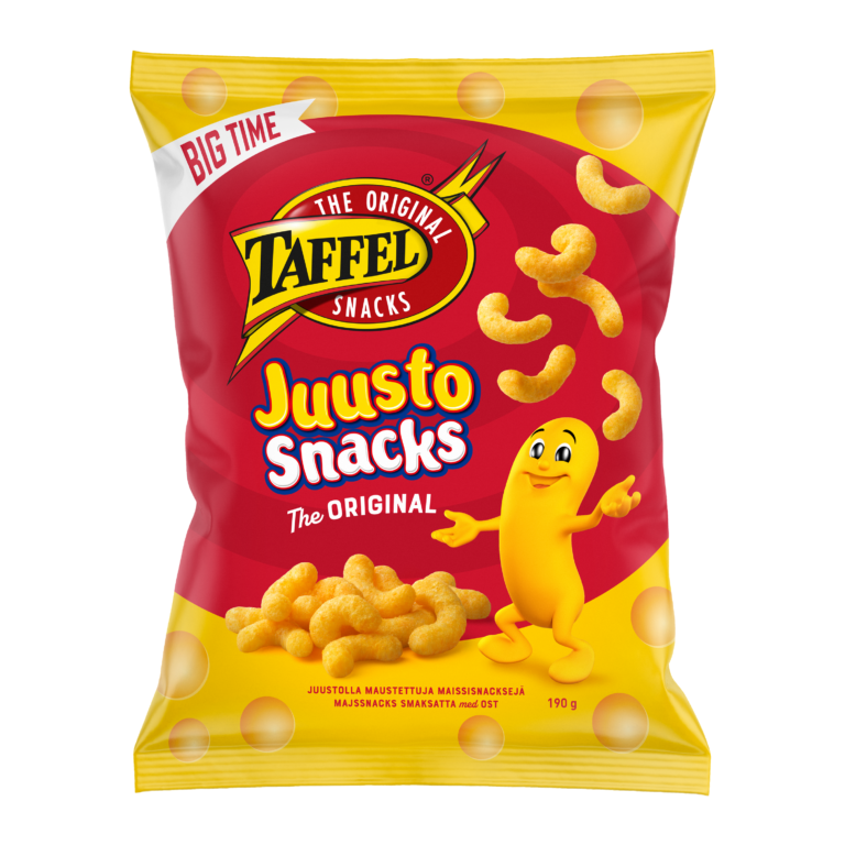 Taffel Juustosnacks corn snacks flavored with cheese 190g
