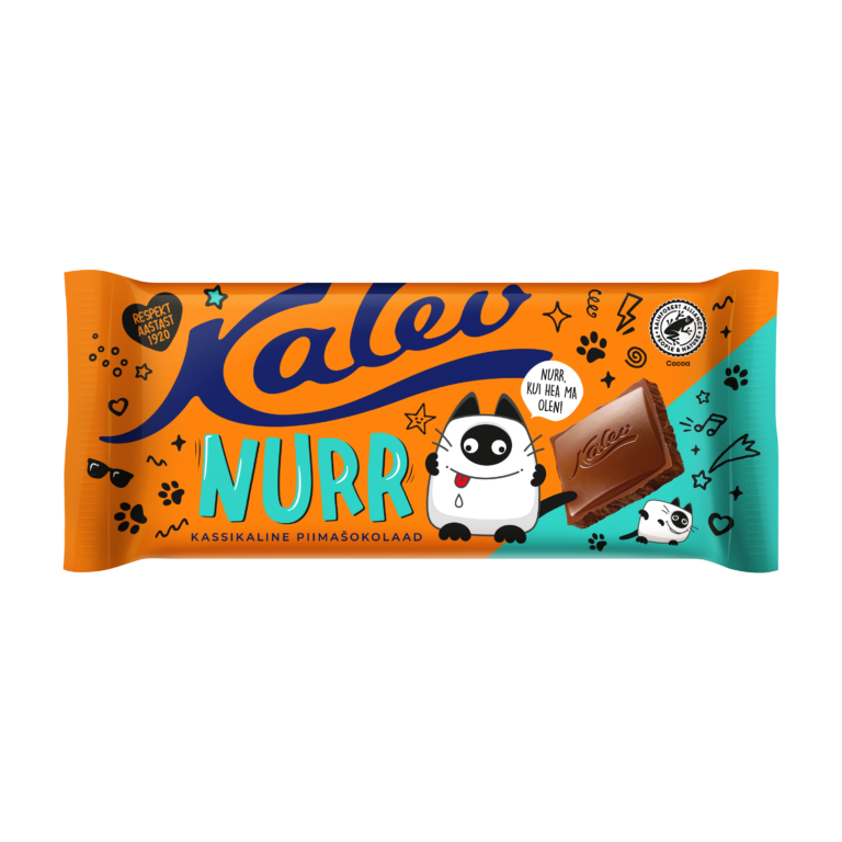 Kalev Nurr kassikaline piimašokolaad 100g