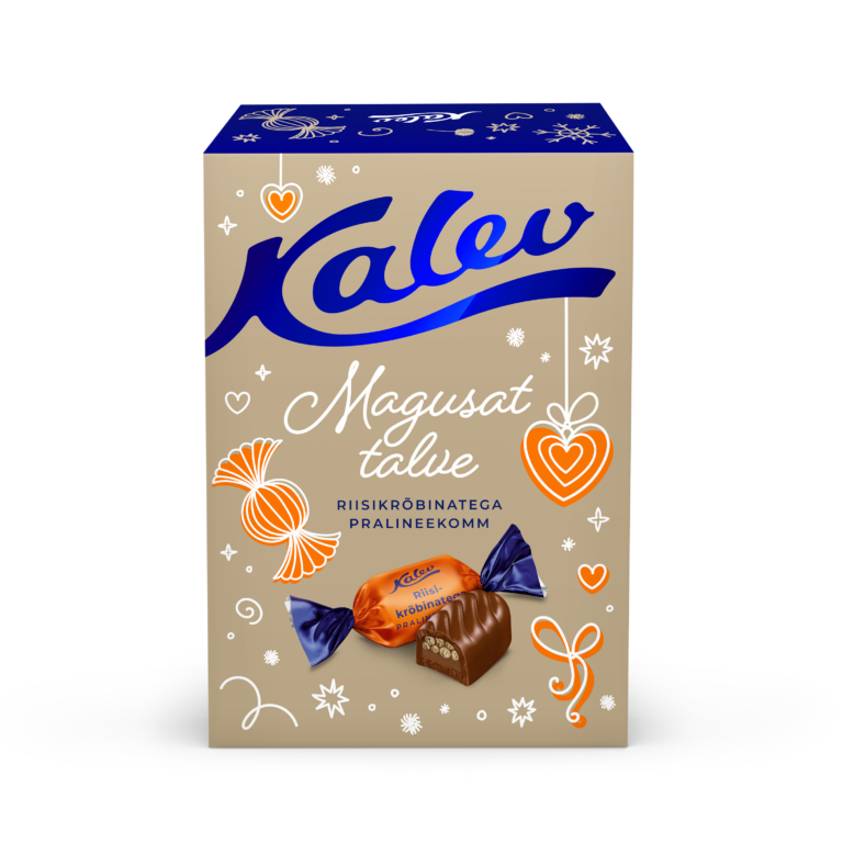 Kalev riisikrõbinatega pralineekomm piimašokolaadis 150g