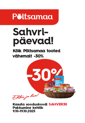 Kogu Põltsamaa kaup kuni -30% nii Kalevi poodides kui ka e-poes