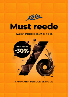 Šokolaadine protsendimärk oranžil taustal