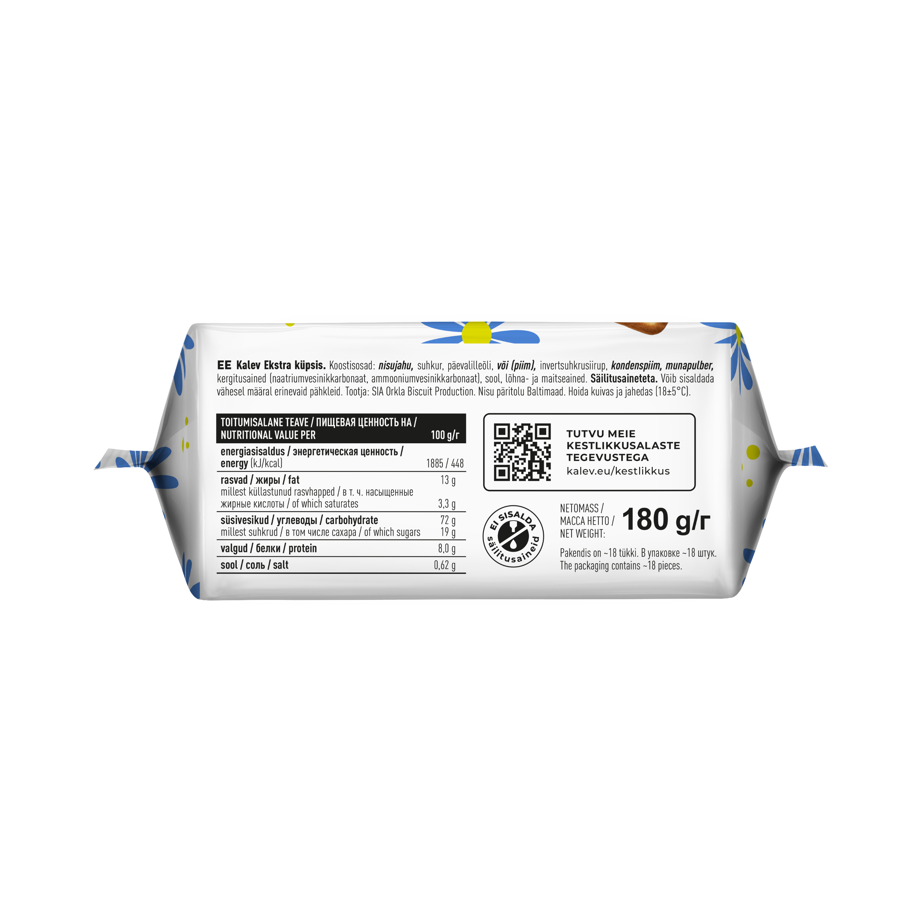 Kalev Ekstra biscuit 180g - Image 2