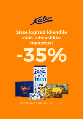 Sisse logitud kliendile valik rahvuslikke maiustusi -35%
