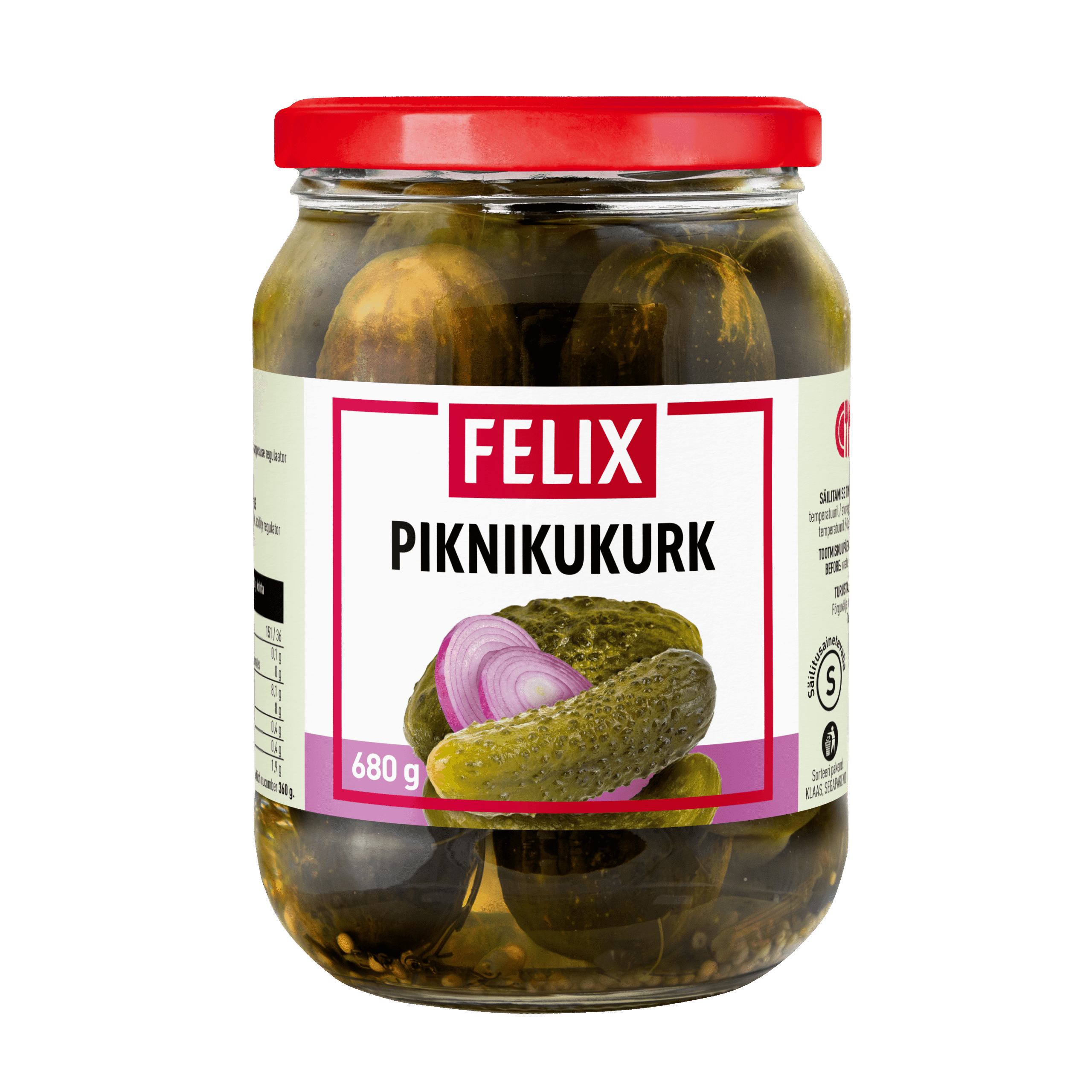 Felix Picnic Cucumbers (whole) 680g